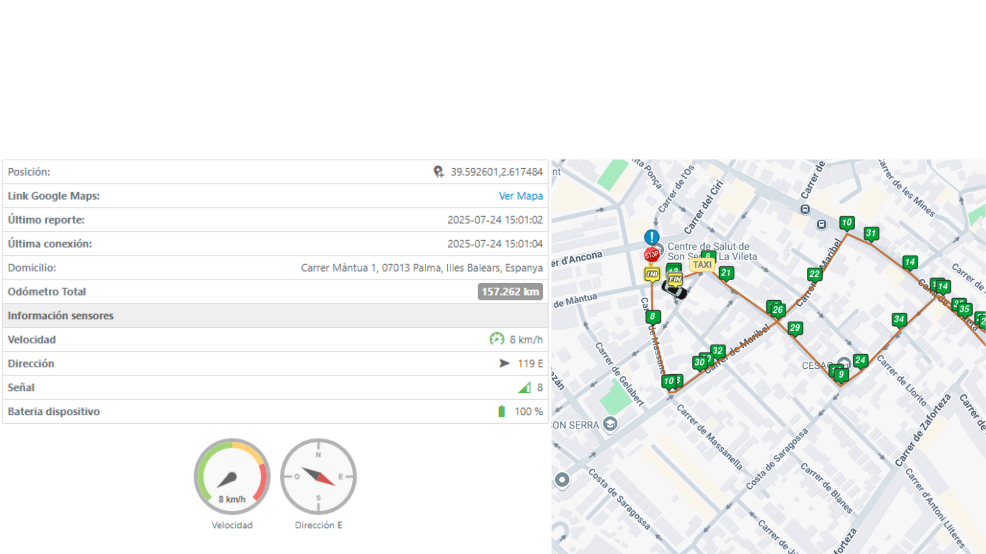 Monitoreo de uso de caravanas - ZonnaGPS