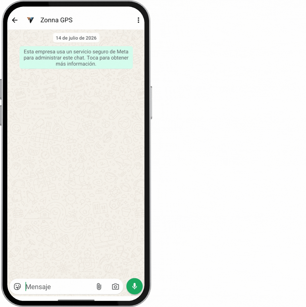 Demostración de una conversación con Rumbo en WhatsApp